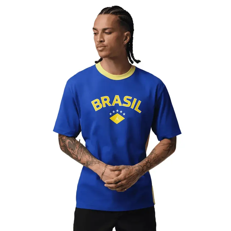 Jordan Brand + Brasil Futbol 85 Tee Old Royal