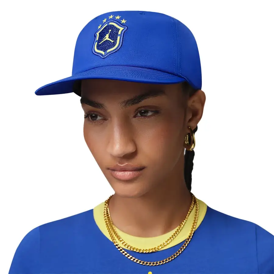 Jordan Brand + Brasil Futbol Pro Unstructured Flat Bill Cap Old Royal