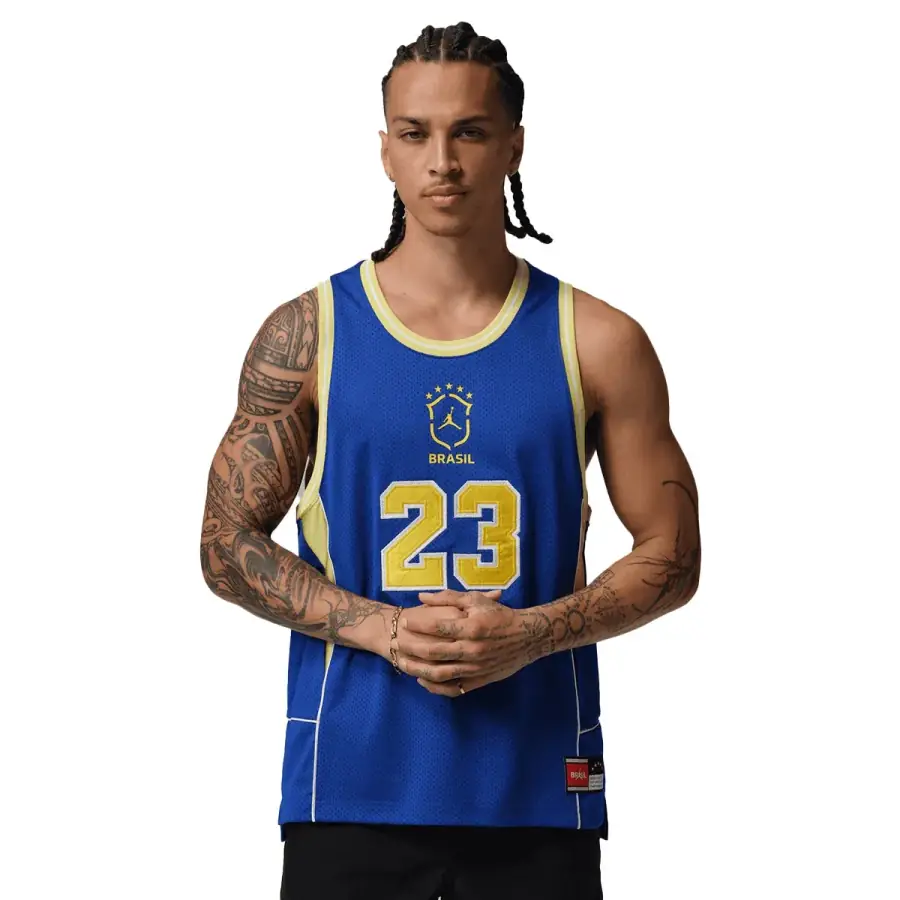 Jordan Brand + Brasil Futebol Mesh Jersey Old Royal