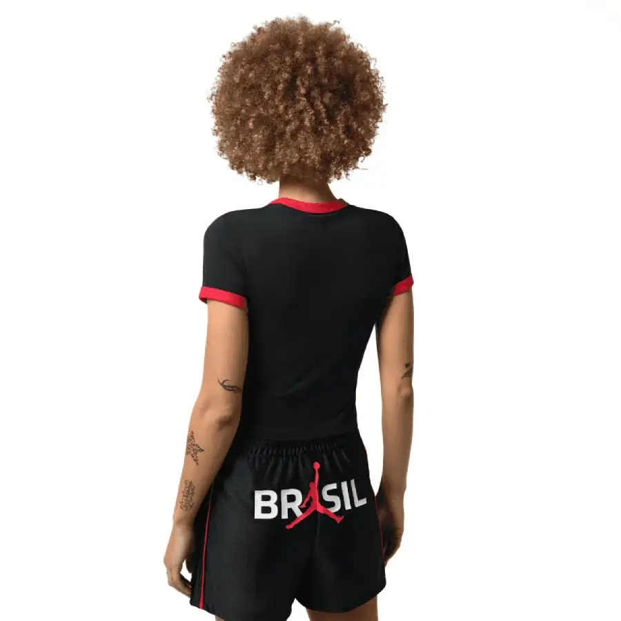 Jordan Brand + Brasil Futebol Wmns Retro Graphic Crew University Red 3